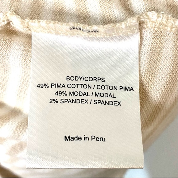 Preowned Tory Burch striped T- shirt medium - Picture 4 of 5